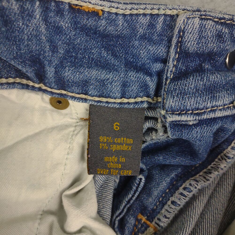 Vtg Y2K OUTBACK RED Jeans Women's 6 Stretch Denim Distressed Taper Leg Low Rise - Picture 9 of 10
